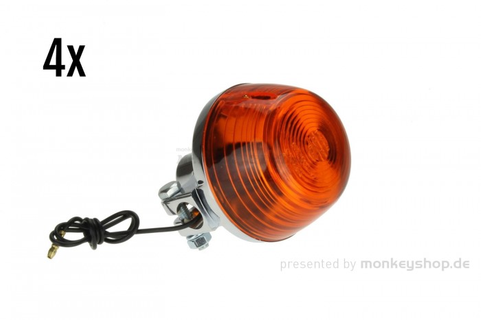 4x Blinker Chrom original Style CB50 CY50 XL50 Monkey Gorilla 6 V