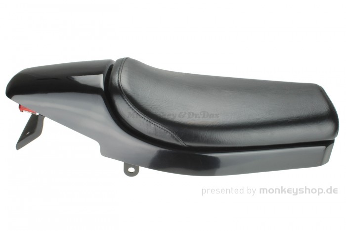 Daytona Sitzbank Typ Flat Track glatt schwarz mit Rücklicht f. Monkey