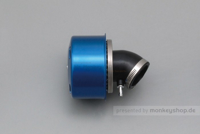 Daytona New Super Power Luftfilter blau 45° gebogen 35mm