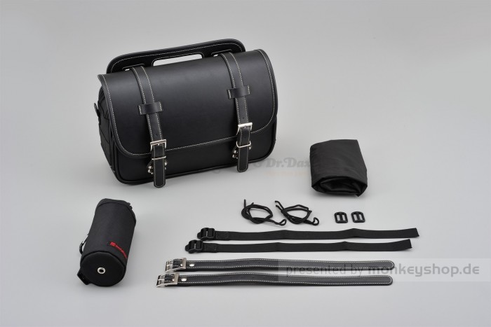 Henly Begins Satteltasche Leder Flat 9 Liter schwarz DHS-1