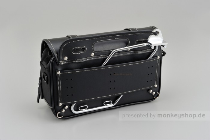 Henly Begins Satteltasche Leder Flat 9 Liter schwarz DHS-1