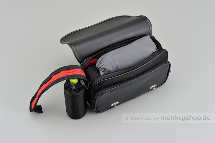 Henly Begins Satteltasche Leder Flat 9 Liter schwarz DHS-1