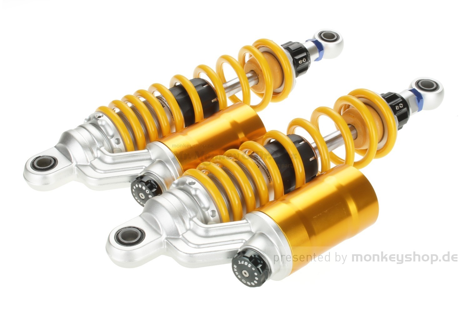 Gasdruck Stoßdämpfer Paar gelb einstellbar f. Monkey 125