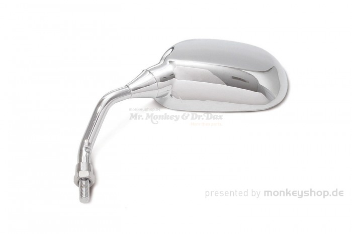 Takegawa rechter Seitenspiegel verchromt M8x1.25 Linksgewinde