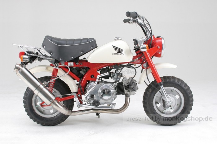 Daytona Silent Sports Edelstahl Auspuffanlage Monkey untenliegend