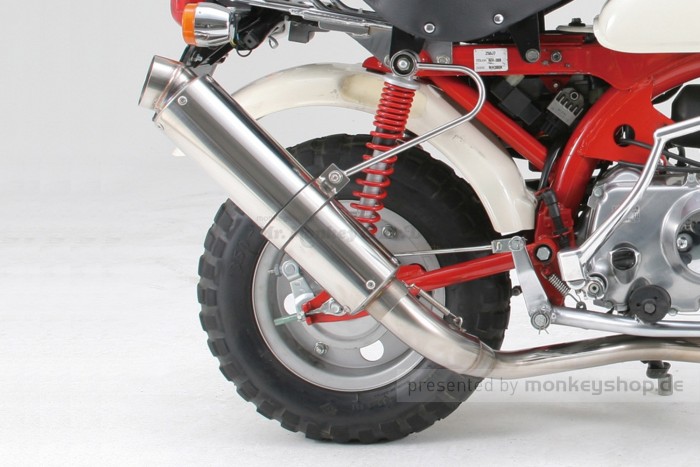 Daytona Silent Sports Edelstahl Auspuffanlage Monkey untenliegend
