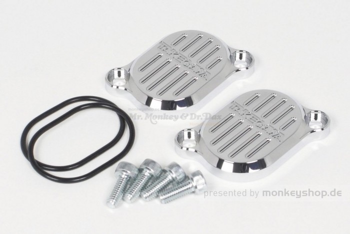 Takegawa Aluminium Ventildeckel verchromt f. Monkey 125 MSX