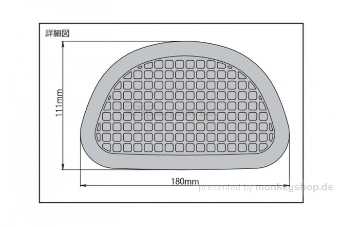 Takegawa Gummi Kniekissen Tankpads Kniepads f. Monkey 125