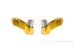 Spiegelverlängerungen Set Aluminium gold eloxiert M10 f. MSX + Monkey 125 + Super Cub 125 + Dax 125