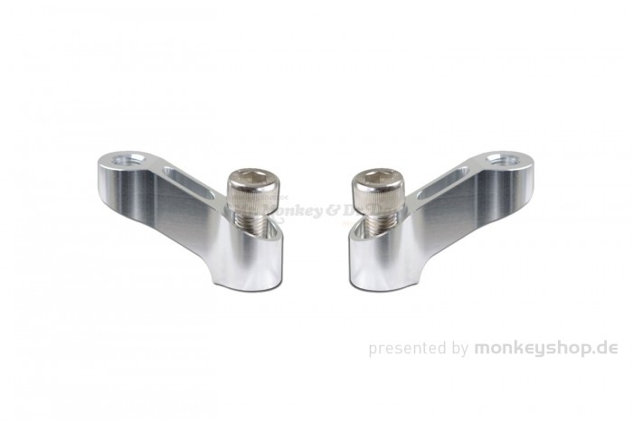 Spiegelverlängerungen Set Aluminium silber eloxiert M10 f. Monkey 125