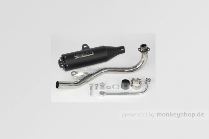 Takegawa Tracker Aluminium Auspuffanlage schwarz f. Monkey 125