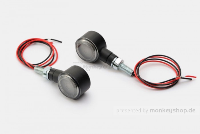 Daytona D-Light SOL LED-Blinker Paar (schwarz matt / smoke)