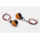 Daytona D-Light SOL LED-Blinker Paar (schwarz matt / orange)