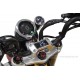 Takegawa Öltemperatur LED Anzeige in Lenkerhalter Alu silber eloxiert f. MSX Monkey 125