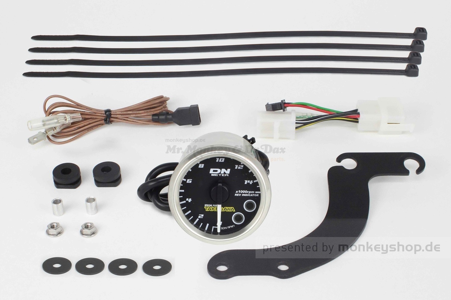 12 V Universal-Drehzahlmesser Mit LED-Hintergrundbeleuchtung Und Blauem Schaltlicht Fur Benzinautos 08000 Umin 89489907