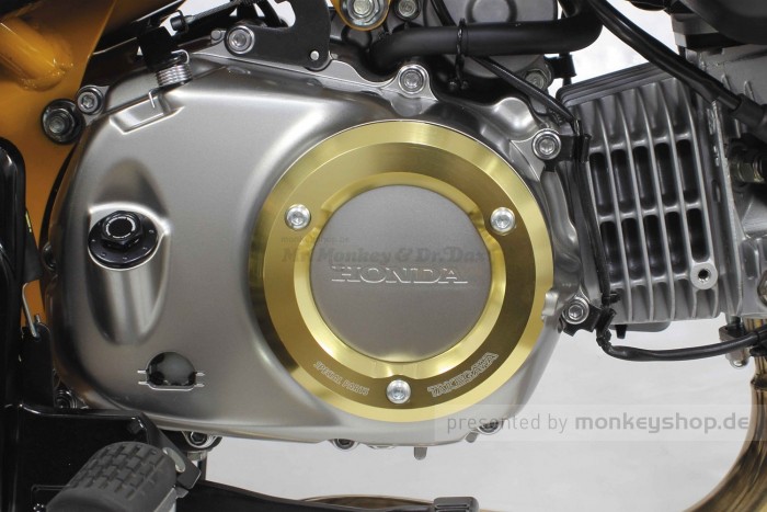 Takegawa Schutz f. Kupplungsdeckel Alu CNC gelb eloxiert Monkey Super Cub 125