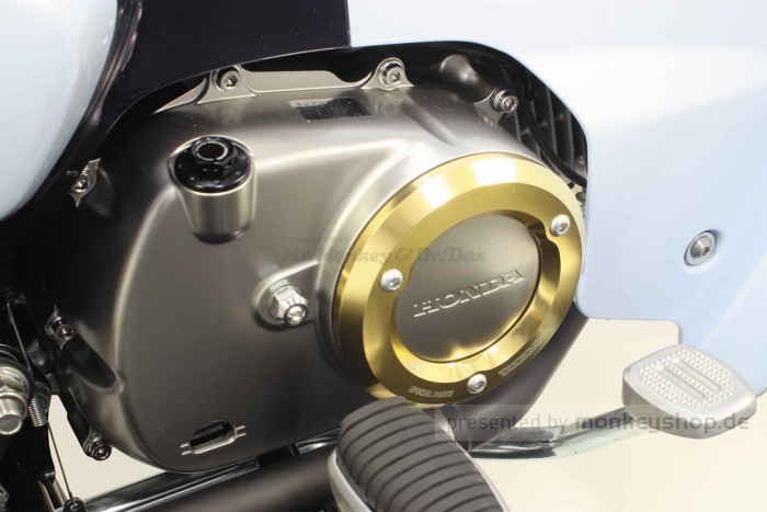 Takegawa Schutz f. Kupplungsdeckel Alu CNC gelb eloxiert Monkey Super Cub 125