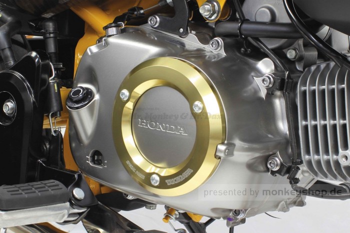 Takegawa Schutz f. Kupplungsdeckel Alu CNC gelb eloxiert Monkey Super Cub 125