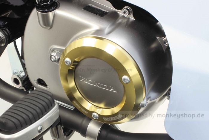 Takegawa Schutz f. Kupplungsdeckel Alu CNC gelb eloxiert Monkey Super Cub 125
