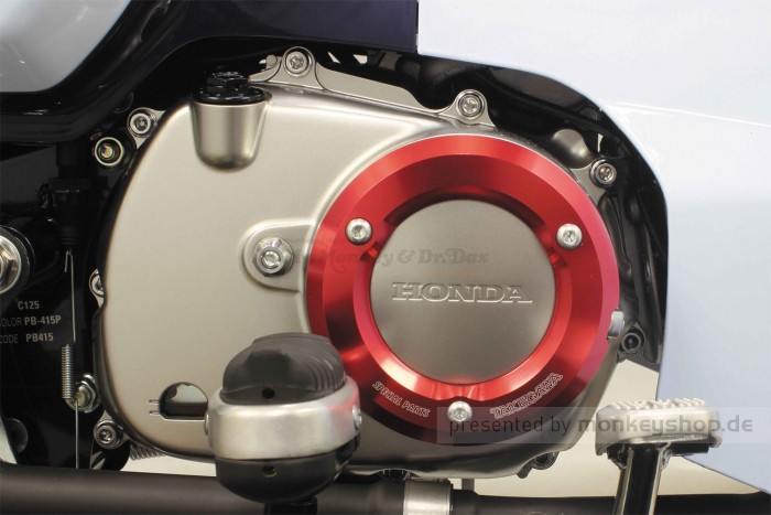 Takegawa Schutz f. Kupplungsdeckel Alu CNC rot eloxiert Monkey Cub 125