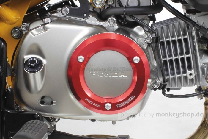 Takegawa Schutz f. Kupplungsdeckel Alu CNC rot eloxiert Monkey Cub 125