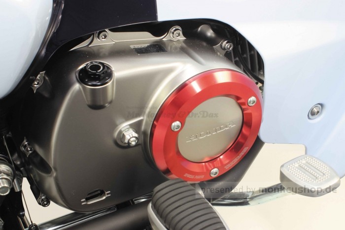 Takegawa Schutz f. Kupplungsdeckel Alu CNC rot eloxiert Monkey Cub 125