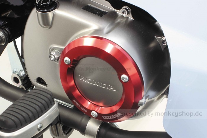 Takegawa Schutz f. Kupplungsdeckel Alu CNC rot eloxiert Monkey Cub 125