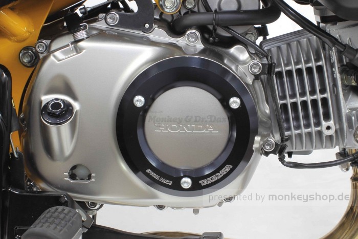 Takegawa Schutz f. Kupplungsdeckel Alu CNC schwarz eloxiert f. Monkey + Super Cub 125