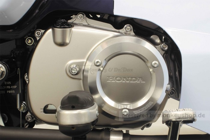 Takegawa Schutz f. Kupplungsdeckel Alu CNC silber eloxiert f. Monkey + Super Cub 125