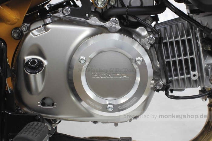 Takegawa Schutz f. Kupplungsdeckel Alu CNC silber eloxiert f. Monkey + Super Cub 125