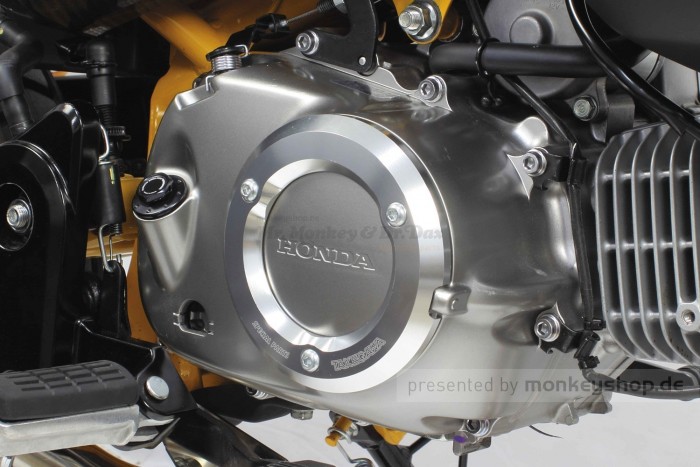 Takegawa Schutz f. Kupplungsdeckel Alu CNC silber eloxiert f. Monkey + Super Cub 125