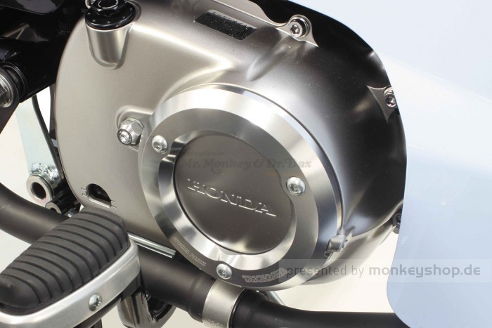 Takegawa Schutz f. Kupplungsdeckel Alu CNC silber eloxiert f. Monkey + Super Cub 125