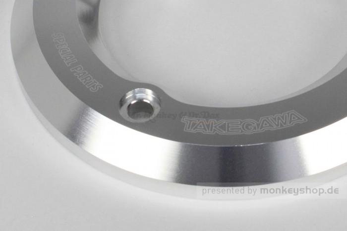 Takegawa Schutz f. Kupplungsdeckel Alu CNC silber eloxiert f. Monkey + Super Cub 125