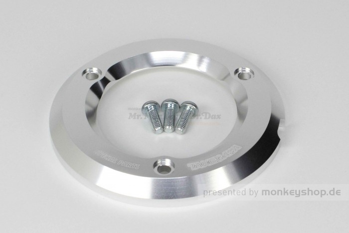 Takegawa Schutz f. Kupplungsdeckel Alu CNC silber eloxiert f. Monkey + Super Cub 125