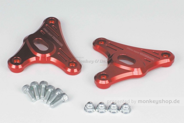 Takegawa Lampenhalterung Aluminium CNC rot eloxiert f. Monkey 125