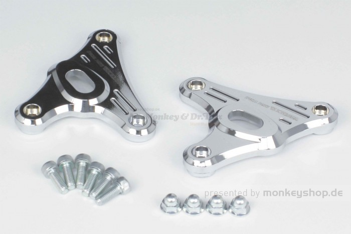 Takegawa Lampenhalterung Aluminium CNC verchromt f. Monkey 125