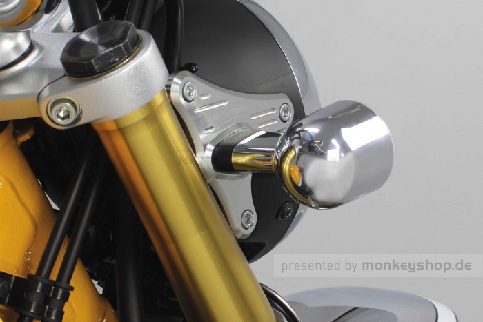 Takegawa Lampenhalterung Aluminium CNC silber eloxiert f. Monkey 125