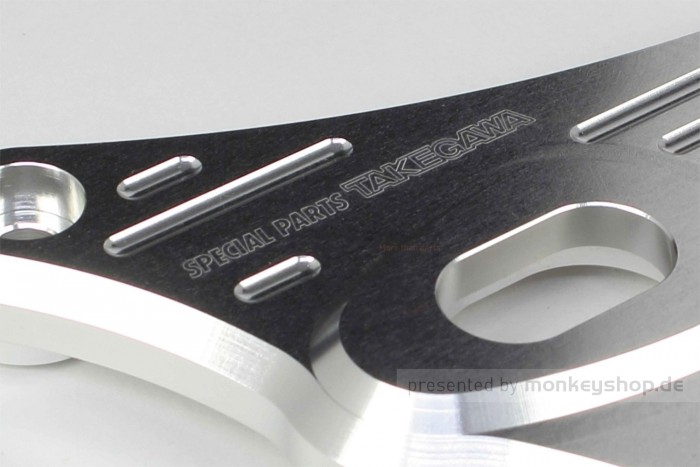 Takegawa Lampenhalterung Aluminium CNC silber eloxiert f. Monkey 125