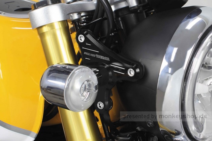 Takegawa Lampenhalterung Aluminium CNC schwarz eloxiert f. Monkey 125
