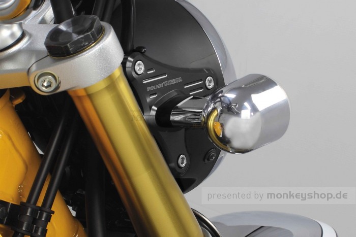 Takegawa Lampenhalterung Aluminium CNC schwarz eloxiert f. Monkey 125