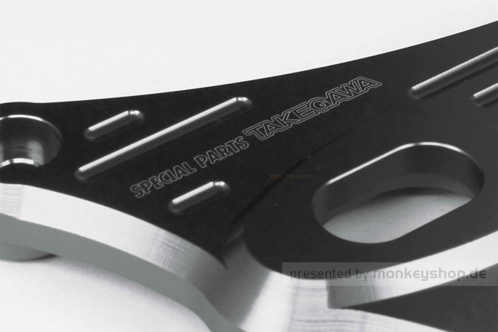 Takegawa Lampenhalterung Aluminium CNC schwarz eloxiert f. Monkey 125