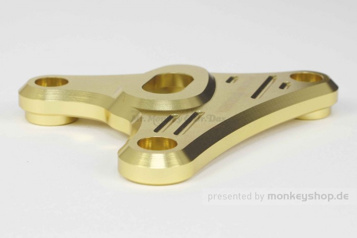 Takegawa Lampenhalterung Aluminium CNC gold eloxiert f. Monkey 125