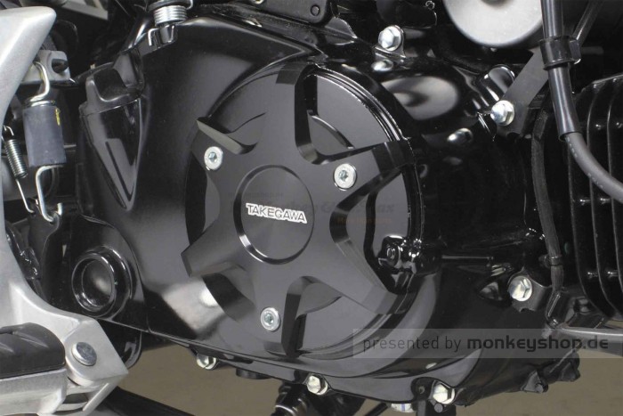 Takegawa Schutz f. Kupplungsdeckel Alu CNC schwarz eloxiert f. MSX + Monkey + Super Cub 125