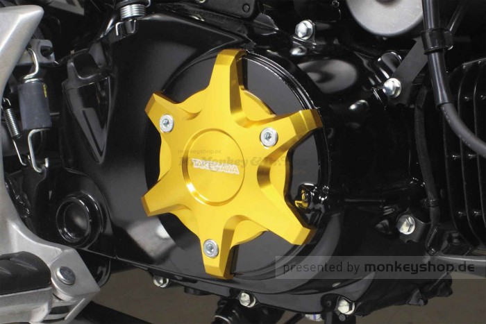 Takegawa Schutz f. Kupplungsdeckel Alu CNC gold eloxiert f. MSX + Monkey + Super Cub 125