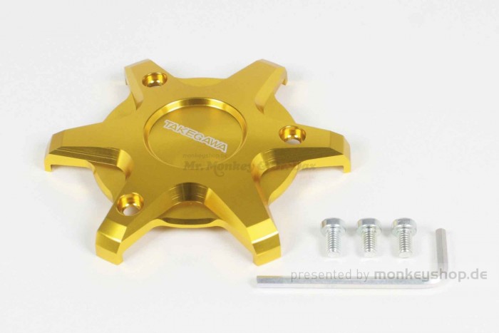 Takegawa Schutz f. Kupplungsdeckel Alu CNC gold eloxiert f. MSX + Monkey + Super Cub 125