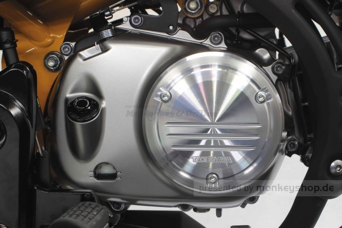 Takegawa Schutz f. Kupplungsdeckel Alu CNC silber eloxiert f. MSX + Monkey + Super Cub 125