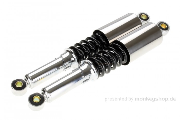 Stoßdämpfer hinten 345 mm chrom schwarz f. Super Cub 125