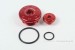 Takegawa Aluminium CNC Zündungsdeckel Schrauben Set rot eloxiert f. Super Cub 125 + Monkey 125 + Dax 125 JB04
