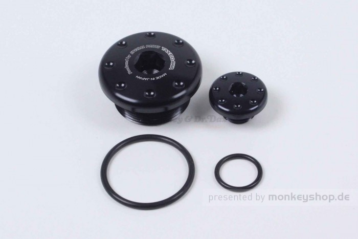 Takegawa Aluminium CNC Schrauben Set Zündungsdeckel silber eloxiert f. Super Cub + Monkey 125