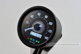 Daytona Velona ø60 Tachometer 140 km/h schwarz